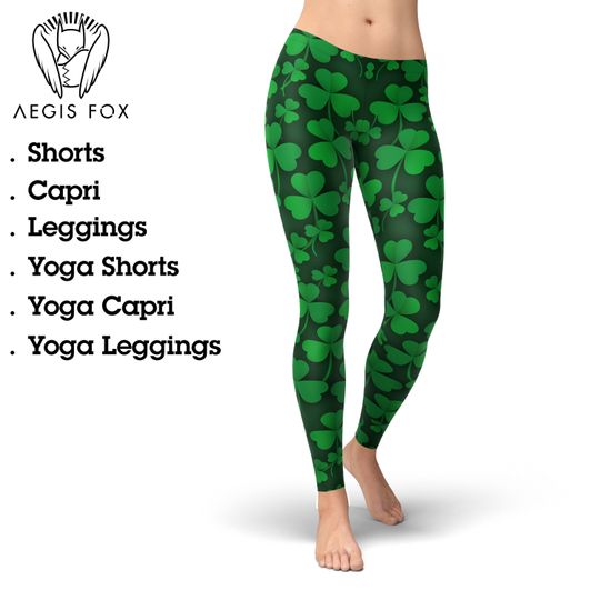 Discover Shamrock Leggings: St Patrick's Day Clover Yoga Pants