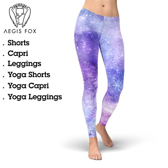 Discover Colorful Galaxy High Waist Yoga Leggings: Space Print