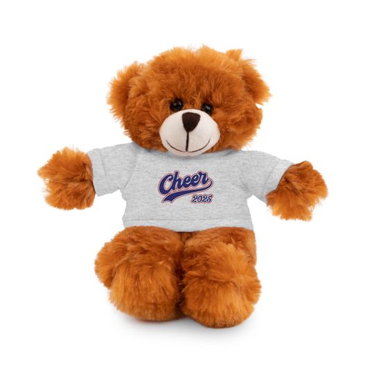 Discover Cheerful Stuffed Bear - Personalized Gift, Kids Plushie, Cheerleading Bear, Soft Toy for Celebrations, Stuffed Animal Gift for Kids
