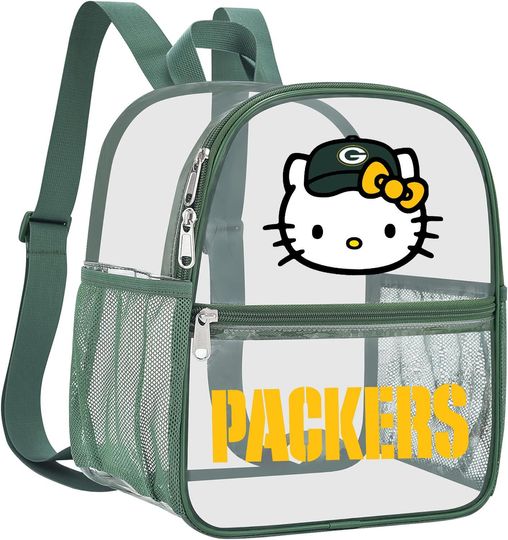 Green Bay Football Kawaii Kitty Stadium Backpack