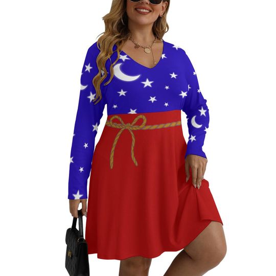 Discover Sorcerer Mouse V-Neck Dress