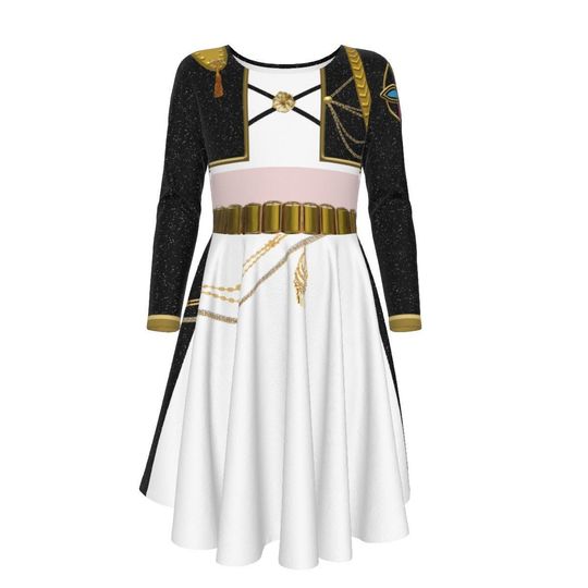 Rumi - Golden - Demon Hunter - KPop - Costume -  Kid's Long Sleeve Dress