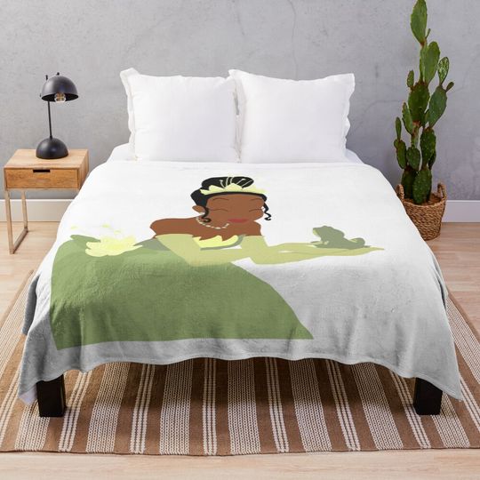 The Princess and the Frog Soft Warm Throw Blanket for Couch and Bed