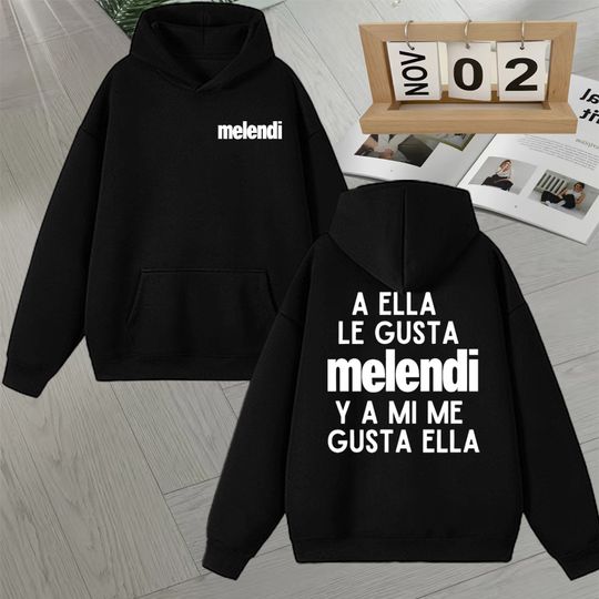Discover Fashion Rapper Melendi Tour 2025 Double Sided Print Long sleeve Hoodie Men Women Fleece Autumn Winter zevity Unisex Sweatshirts