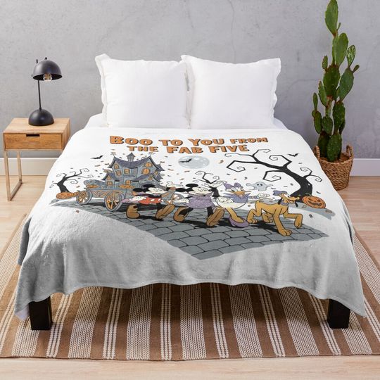 Discover Disney Halloween Throw Blanket