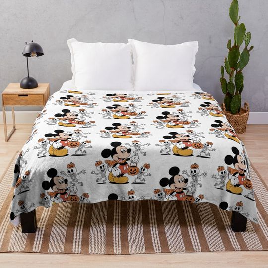 Disney Mickey Pumpkin Throw Blanket