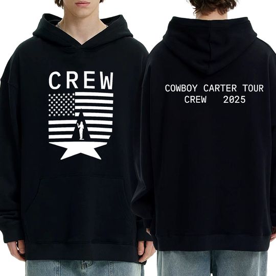 Discover Hot Singer Beyoncé Tour 2025 Double Sided printed Hoodies Unisex harajuku fashion Sweatshirt Unisex Fleece Long sleeve pullovers