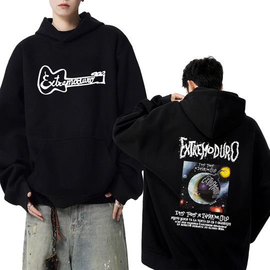 Discover Rock Band EXTREMODURO Tour 2025 Double Sided print Hoodie