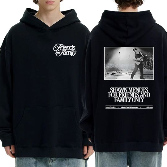 Shawn Mendes Tour 2025 Merch Double Sided Graphics Hoodies