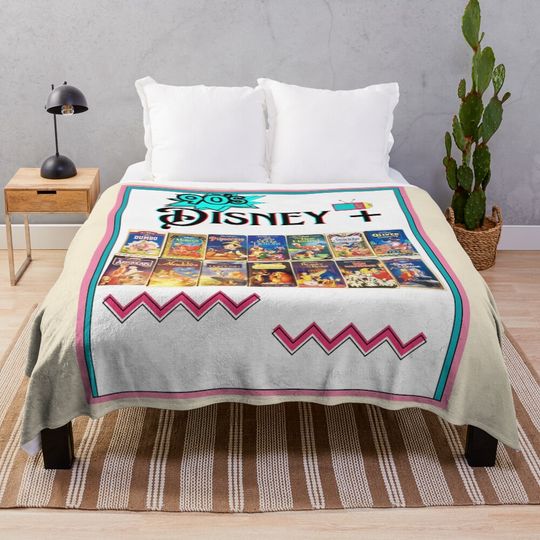 Discover Haunted Castle Nights Disney Inspired Bats and Moon Throw Blanket