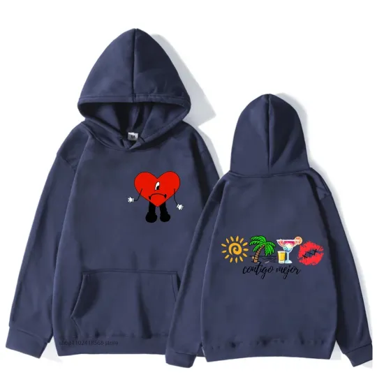 Bad Bunny Hoodies UN VERANO SIN TI Music Album Double Sided