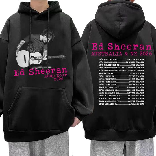 Discover Ed Shee Loop Tour Australia New Zealand 2026 Tour Hoodies Men Women Clothing Fashion Hip Hop Sweatshirts Oversized Pullovers