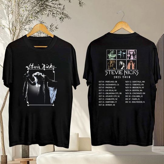 Stevie Nicks Graphic Shirt, 2025 Live In Concert Stevie Nicks  T-Shirt, Stevie Nicks Shirt, Stevie Nicks Tour Merch, Stevie Nicks Fan Gifts