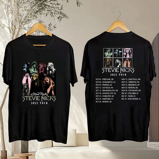 Discover Stevie Nicks Shirt, Stevie Nicks Fan Shirt, Stevie Nicks Graphic Shirt, 2025 Live In Concert Stevie Nicks  T-Shirt, Stevie Nicks Tour Merch