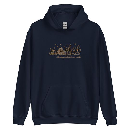 Discover Embroidered Disneyland Hoodie Unisex Sweatshirt