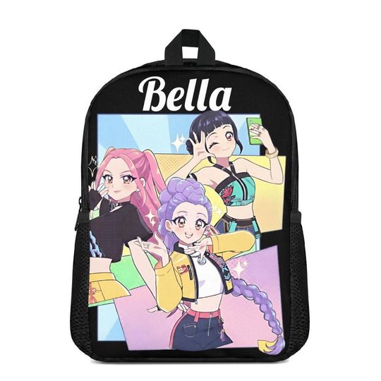 Discover KPop Demon Hunters Anime Backpack 2025 Korean Fashion Bag 17in