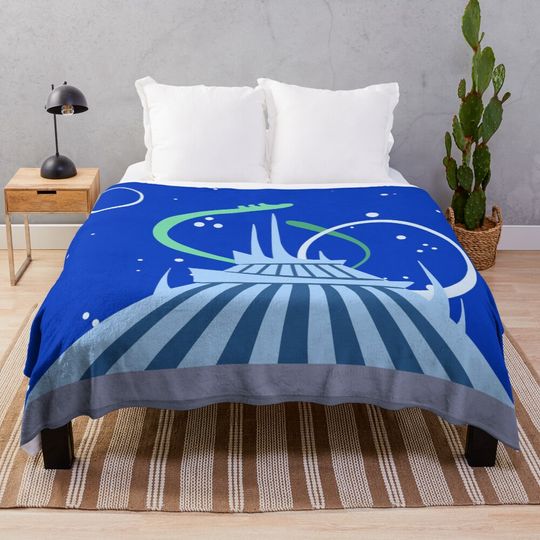 Discover Cozy Space Mountain Plush Throw Blanket