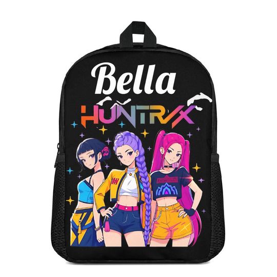 Discover KPop Demon Hunters Anime Backpack 17-inch Korean Fashion School Bag