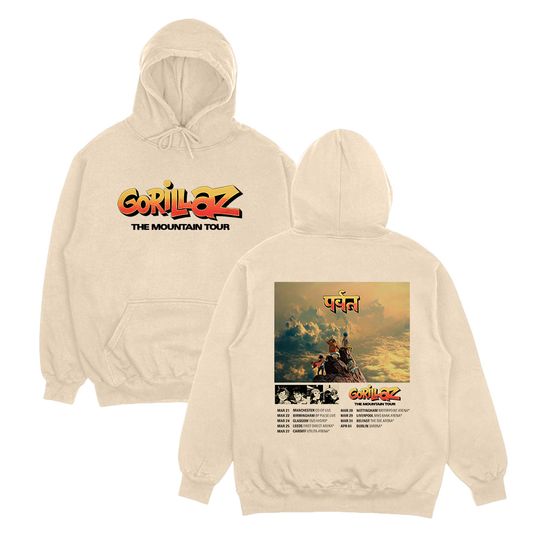 Discover Gorillazs The Mountain Tour 2026 Hoodies Music Band Print Men Woman Casual Sweatshirts Harajuku Pullover Unisex Clothing Fashion