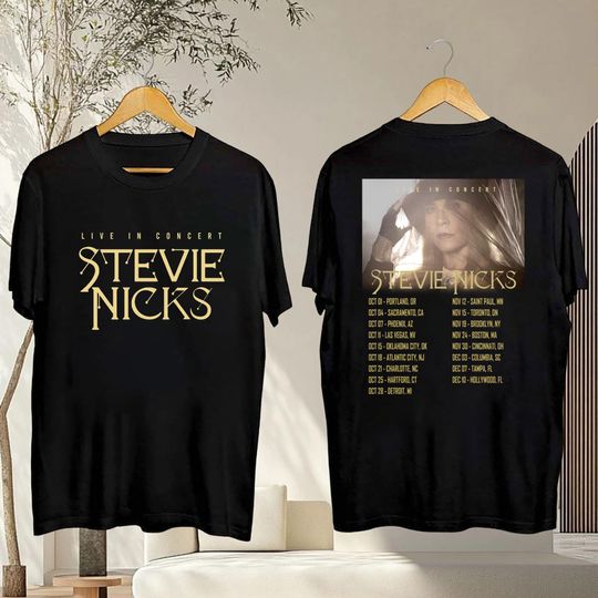 Discover 2025 Stevie Nicks Tour T-Shirt, Stevie Nicks Fan Shirt, Stevie Nicks 2025 Concert Shirt, Stevie Nicks Merch, 90s Vintage Stevie Nicks Shirt