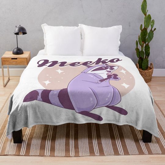 Discover Lovely cute Animal is Eating in the Funny Mood Throw Blanket