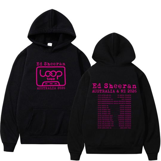 Discover Ed Shee Loop Tour Australia and New Zealand 2026 Tour Hoodie Men Women Hip-hop Pullover Casual Aesthetics Sweatshirt Fan Gift