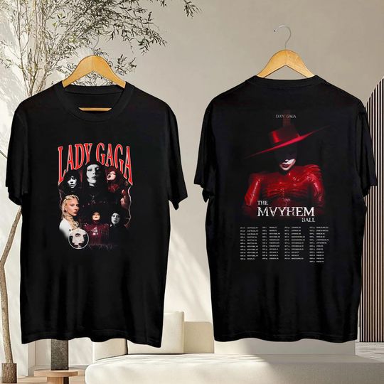 Discover Vintage Ld ga Shirt, The Mayhem Ball Tour T-shirt, Ld ga The Mayhem Ball Tour 2025 Shirt, Ld ga Fan Shirt, Ld ga Tour Merch