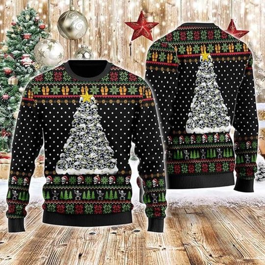 Discover Skull Christmas Tree Sweater, Gothic Holiday Jumper, Dark Xmas Outfit, Creepy Skullmas Shirt, Unique Ugly Sweater Gift Idea