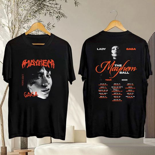 Ld ga 2025 Concert Shirt, Ld ga The Mayhem Ball Tour 2025 Shirt, Ld ga Fan Shirt, Ld ga Merch, Graphic Ld ga Mayhem Tee