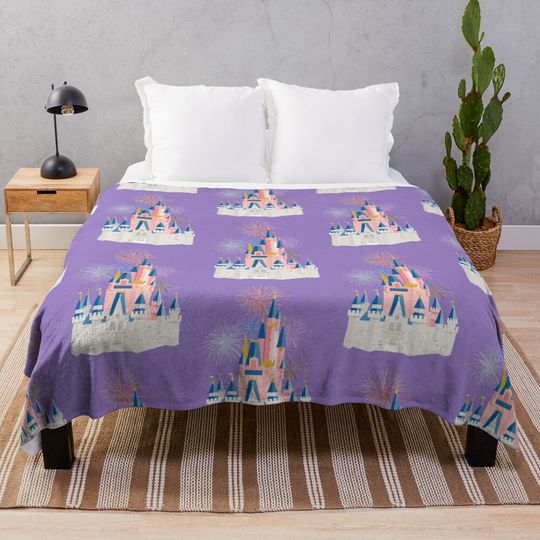 Discover Fairytale Castle Throw Blanket