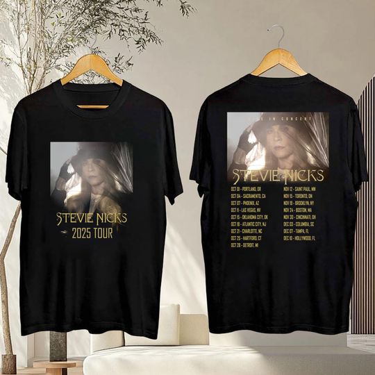 Stevie Nicks 2025 Live In Concert Tour T-Shirt, 90s Vintage Stevie Nicks Fan Gifts, Stevie Nicks 2025 Tour Shirt, Stevie Nicks Concert Merch