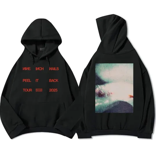 Discover Peel It Back Tour 2025 Nine Inch Nails Hoodie Black All Size Gift Unisex