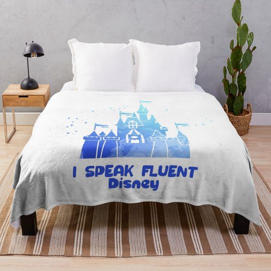 Discover Castle Inspired Silhouette Throw Blanket