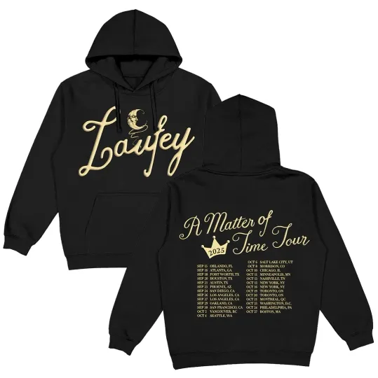 Discover Laufey A Matter Of Time Tour 2025 North America Hoodie Reprint