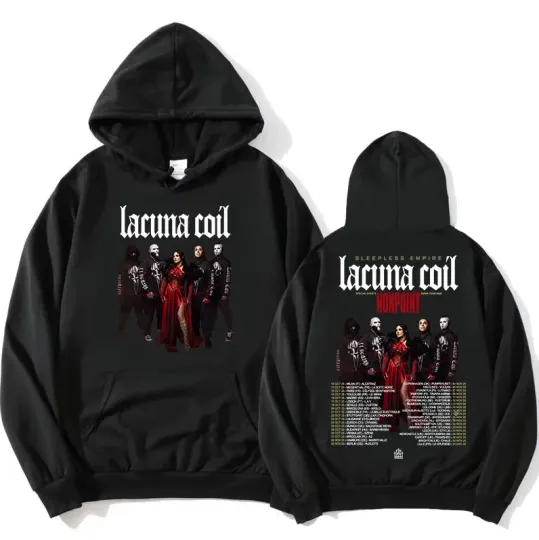 Discover Lacuna Coil Sleepless Empire Tour 2025 Hoodie