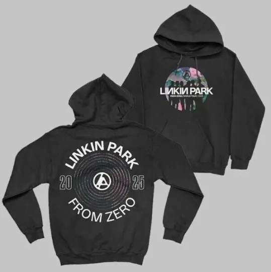 Discover Linkin Park From Zero World Tour 2025 Silhouettes Tour Two Sides Unisex Hoodie
