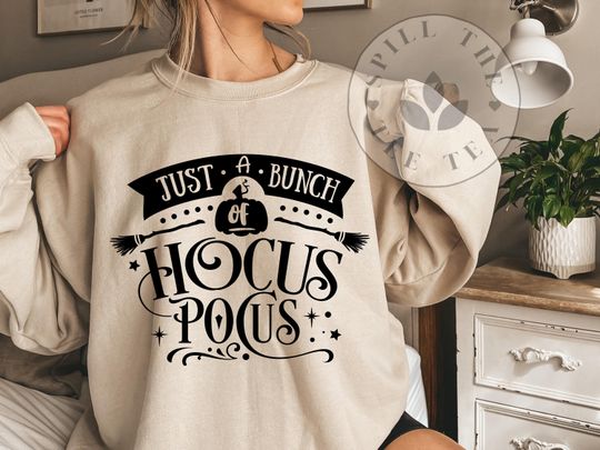 Hocus Pocus Sweatshirt, Fun Halloween Sweatshirt, Spooky Witch, Halloween Party Sweatshirt