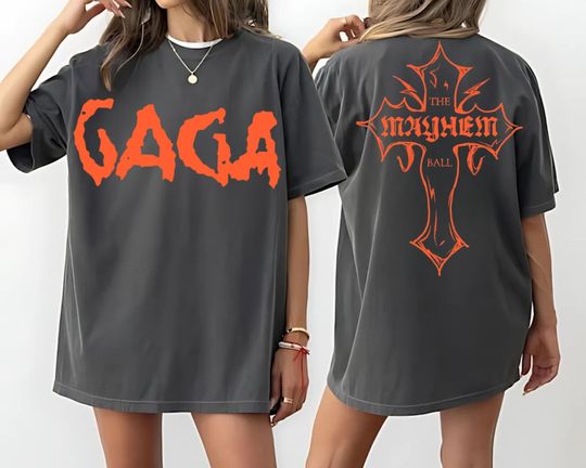 Discover Comfort Color Ld ga Shirt, Ld ga Tee, The Mayhem Ball Tour Tee, Ld ga The Mayhem Ball Tour 2025 Shirt, Ld ga Merch Fan Gift