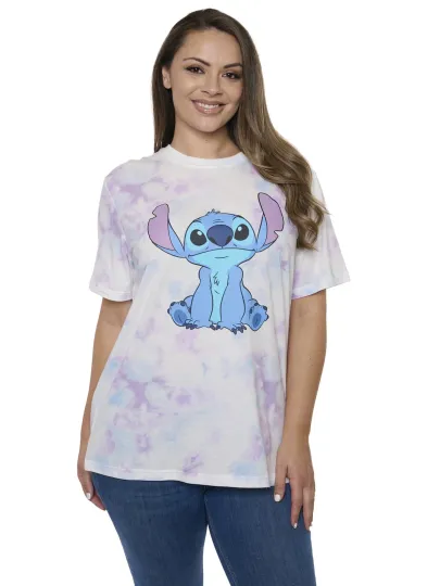 Discover Women's Plus Size Disney Stitch Tie Dye T-Shirt