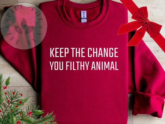 Home Alone Christmas Sweatshirt, Ya Filthy Animal Holiday Gift, Vintage Christmas Sweatshirt