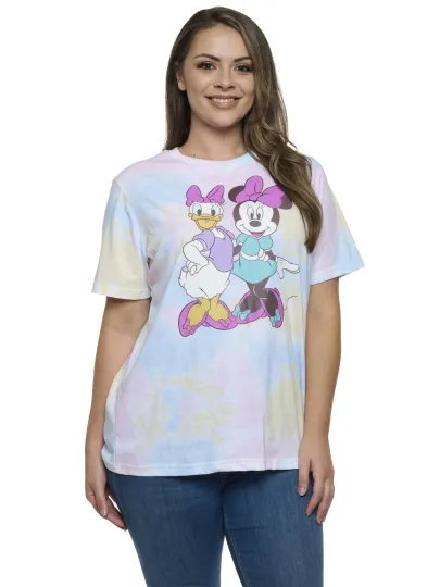 Discover Women's Plus Size Minnie Mouse and Daisy Duck 3D T-Shirt Pastel Disney