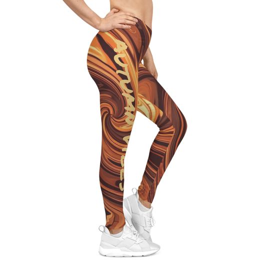 Discover Personalized Psychedelic Autumn Leggings: Thanksgiving, Halloween Yoga Pants