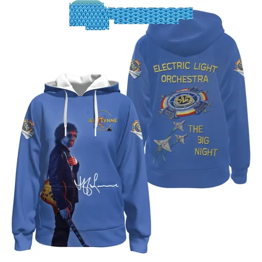Discover Jeff Lynne Electric Light Orchestra The Big Night Hoodie T-Shirt