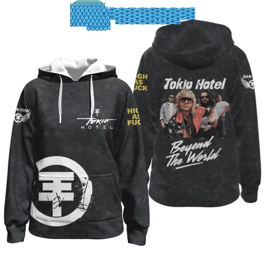 Discover Tokio Hotel Beyond The World 3D Hoodie