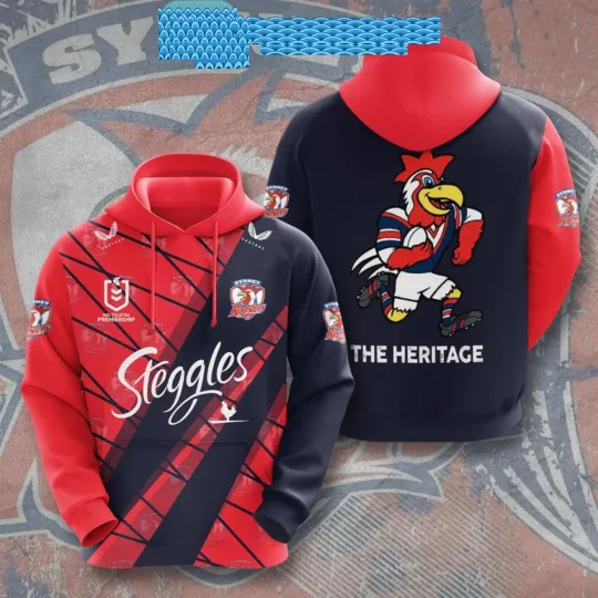 Discover Sydney Roosters Heritage 2024 Hoodie