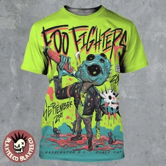 Discover FF Band Fighters Washington DC 2025 Venue Poster At The Black Cat On September 21 20