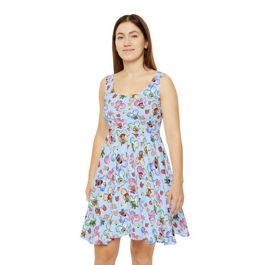 Disney Toy Story Woody Skater Dress for Ladies, Summer Theme Park Princess Costume