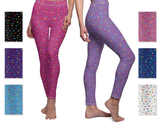 Discover Colorful Sprinkles Leggings: Fun Party Outfit