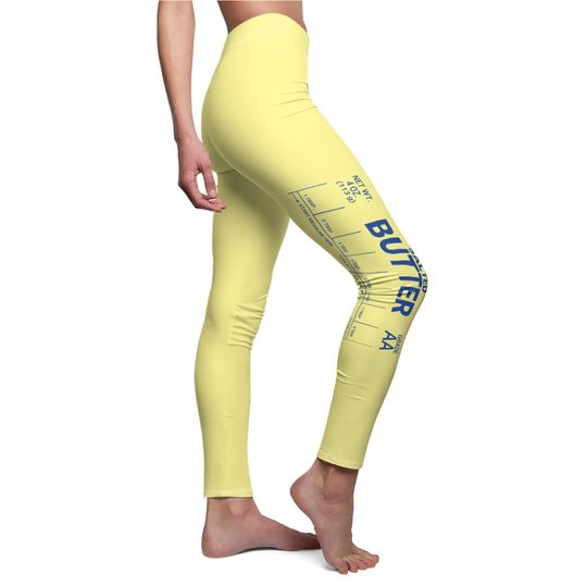 Discover Salted Butter Pattern Casual Women’s Leggings
