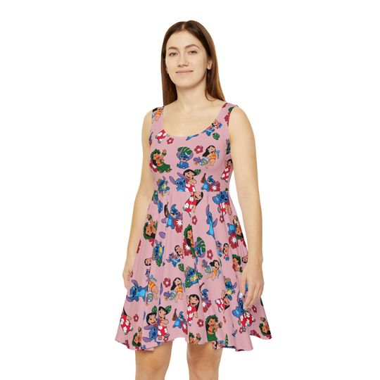 Lilo & Stitch Skater Dress for Ladies, Summer & Party Dress